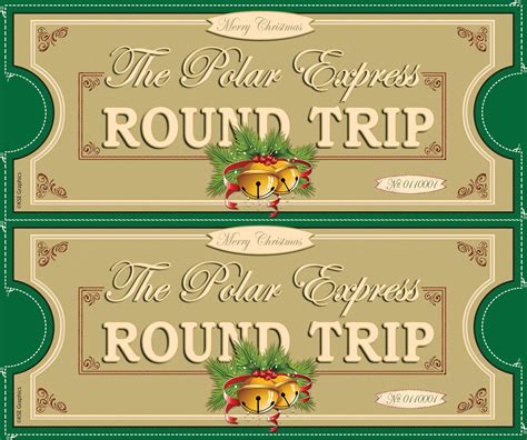 Polar Express tickets FRONT 2up GREEN | FREE PRINTABLE Polar… | Flickr