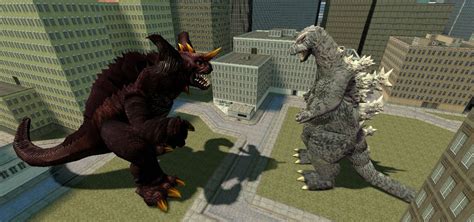 Godzilla 1964 vs Baragon by BluethornWolf on DeviantArt