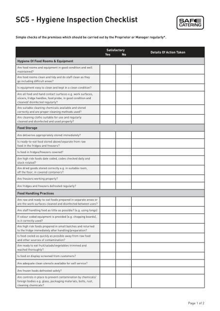 Daily Personal Hygiene Checklist Printable