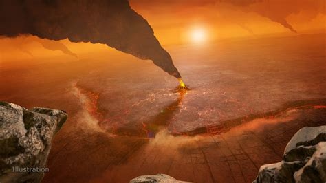 The atmosphere of an exoplanet reveals secrets about its surface