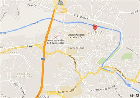 Map of Leiria