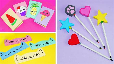 3 DIY School Supplies | Easy DIY Paper crafts ideas - YouTube