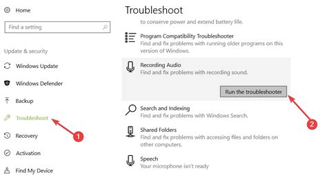 How to fix sound recording problems in Windows 10