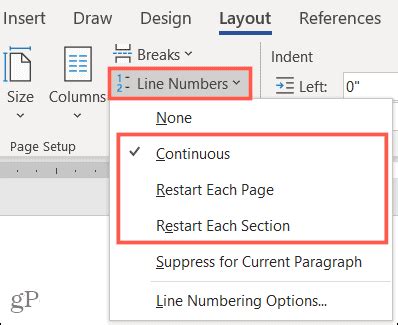 How to Enable and Customize Line Numbers in Microsoft Word