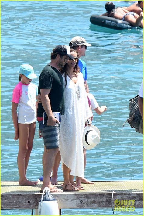 Gerard Butler & Girlfriend Morgan Brown Enjoy a Romantic Boat Ride in ...