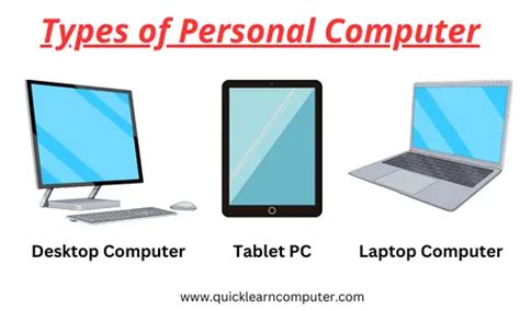 7 Different Types of Personal Computers & Examples