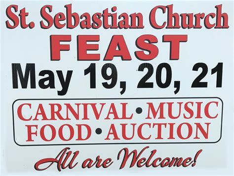 2017 St. Sebastian Church Feast This Weekend May 19-21