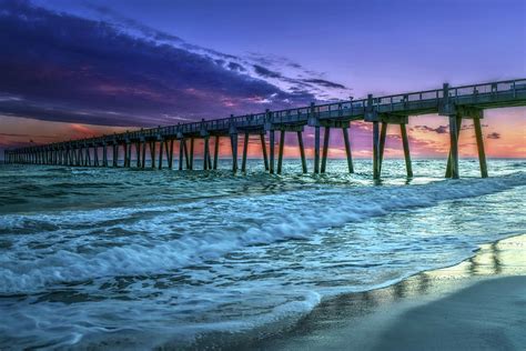 Lavender Sunset at Pensacola Beach Photograph by Joseph Rainey - Pixels