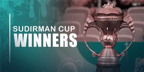 Which nations have won Sudirman Cup trophy?