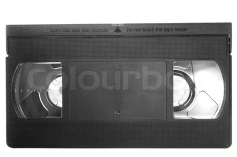 Sort og hvid, af en VHS format videobånd | Stock foto | Colourbox