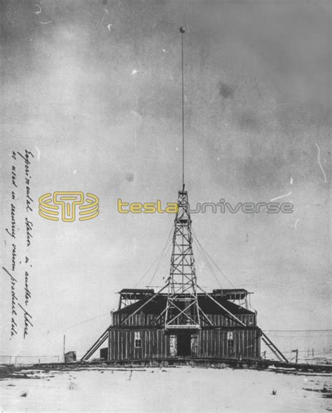 Front view of Nikola Tesla's Colorado Springs Experimental Station ...