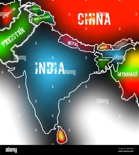 Map Of Pakistan And China - Caresa Vivianne