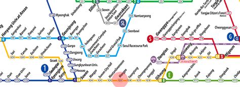 Mangpo station map - Seoul subway