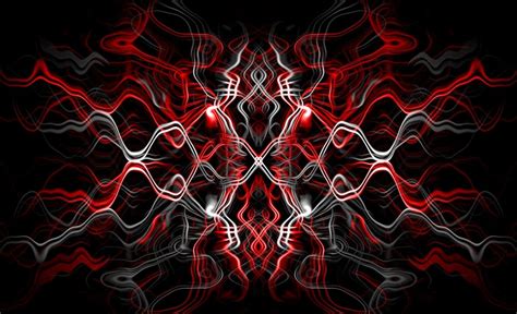 Download A Red And White Abstract Design On A Black Background ...