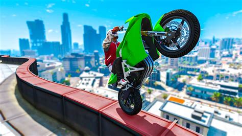 EPIC REAL LIFE BIKE STUNTS! (GTA 5 Stunts & Fails) - YouTube