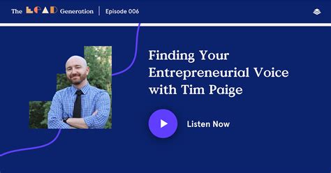 Finding Your Entrepreneurial Voice (The Lead Generation Podcast)