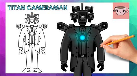 How To Draw Titan CameraMan - Skibidi Toilet | Easy Step By Step ...