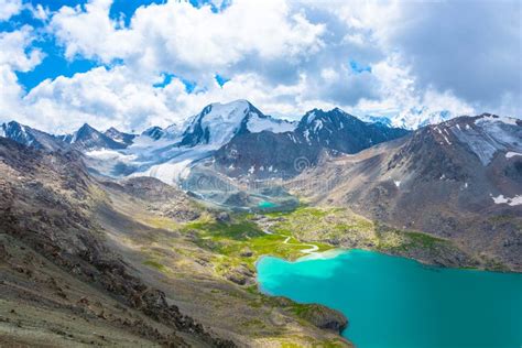 Landscape with Mountain Lake Ala-Kul, Kyrgyzstan. Stock Photo - Image of landscape, tien: 89733230