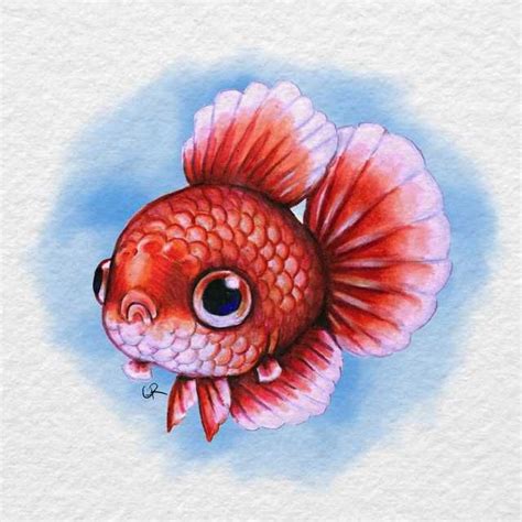 Sometimes I make OC to make me happy - Imgur | Fish drawings, Cute ...