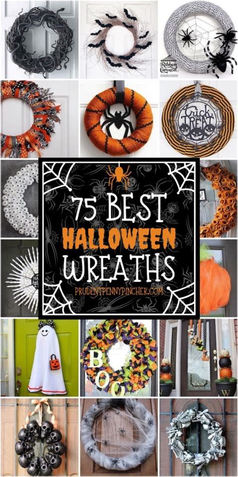 75 Best DIY Halloween Wreath Ideas - Prudent Penny Pincher