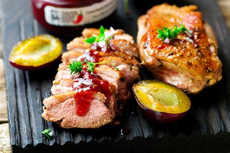 Roasted Duck with Plum Sauce Recipe | The Wine Gallery