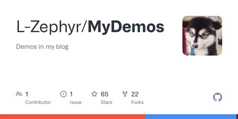 GitHub - L-Zephyr/MyDemos: Demos in my blog