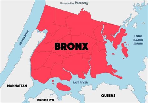 Abstract Background Of The Bronx Map 162700 Vector Art at Vecteezy