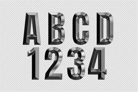 Metal Shine SVG Font - YouWorkForThem