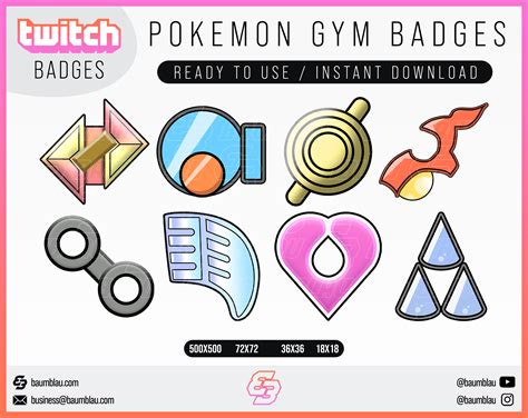 Pokemon Gym Badges Names