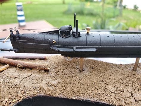 Hunley submarine model - thegreendiki