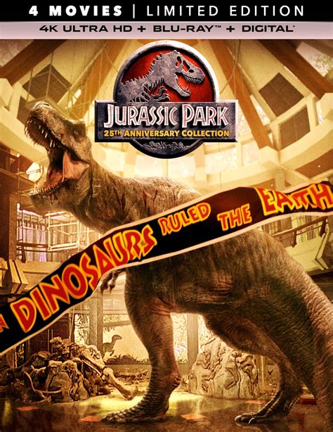 JURASSIC PARK: 4K Quadrilogy (Universal 1993 - 2015) Universal Home Video