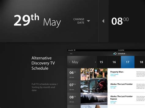 Discovery TV Schedule by Serge Mistyukevych on Dribbble