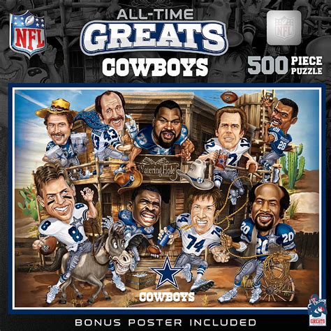 MasterPieces Dallas Cowboys All-Time Greats 500 Piece | Oriental Trading