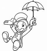 Jiminy Cricket From Pinocchio coloring Page  Download Print Or Color sketch template