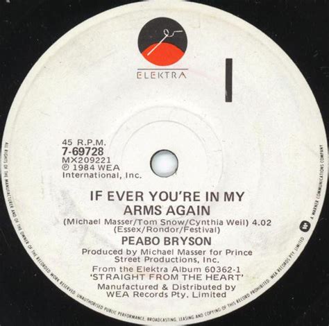 Peabo Bryson - If Ever You're In My Arms Again (1984, Vinyl) | Discogs