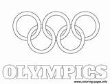 Olympic Rings Printable Coloring Pages Sketch Page sketch template