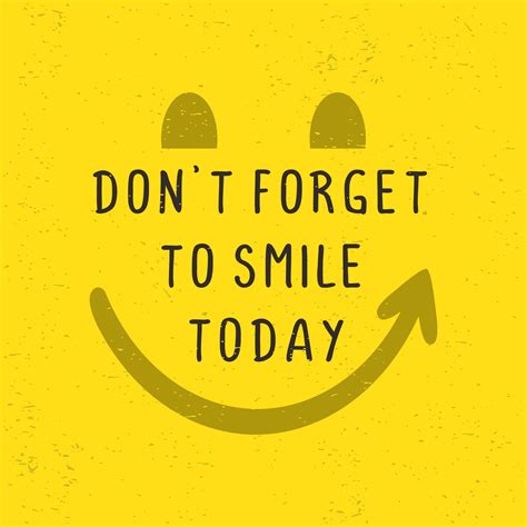 Motivational quotes poster. Don't forget to smile today. 3409795 Vector ...