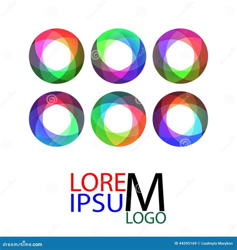 Set of Abstract Infinite Loop Logo Template. Stock Vector ...