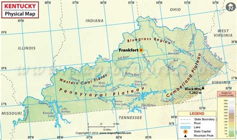 Physical Map Of Kentucky Satellite Outside - vrogue.co