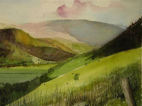 Irish Landscape Watercolor Art