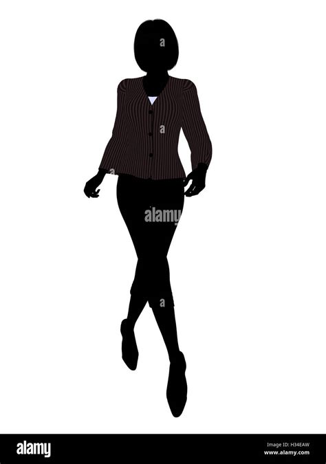 Female Office Illustration Silhouette Stock Photo - Alamy