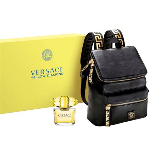 Versace Yellow Diamond Eau De Toilette And Backpack Gift Set | Beauty & Fragrance Gift Sets ...