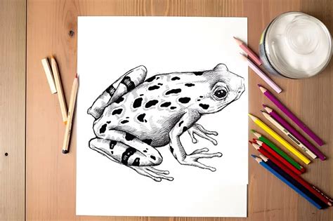 Top 80+ realistic frog drawing - xkldase.edu.vn