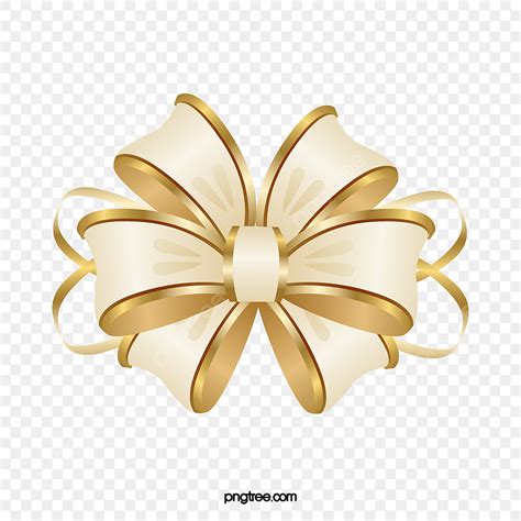 Bow Gold Ribbon Vector Art PNG, Cartoon Gold Ribbon Bow, Ribbon Clipart, Bow Clipart, Golden PNG ...