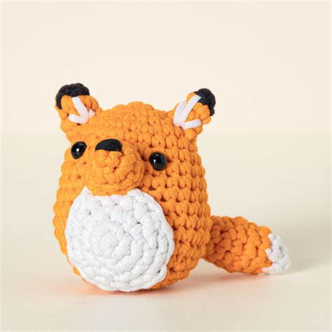 Uncommon Goods | Crochet Animal DIY Kit | Fox Crochet Kit