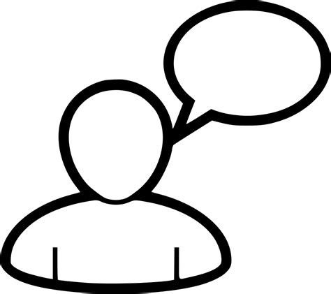 Person Talking - Transparent Talking Person Icon Clipart - Full Size ...