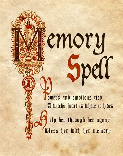 Memory Spell by Charmed-BOS on deviantART | Wiccan spell book, Charmed book of shadows ...