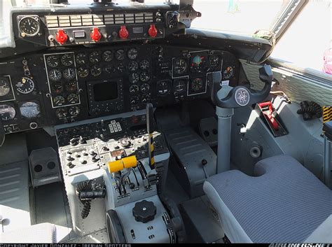 the cockpit of an airplane with multiple controls