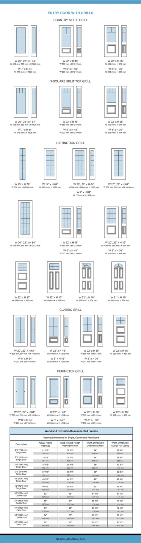 Epic Front Door Dimensions and Sizes Guide (Charts and Tables)