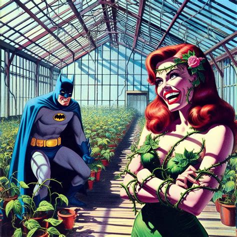 Poison Ivy Teases Batman by Nega1 on DeviantArt